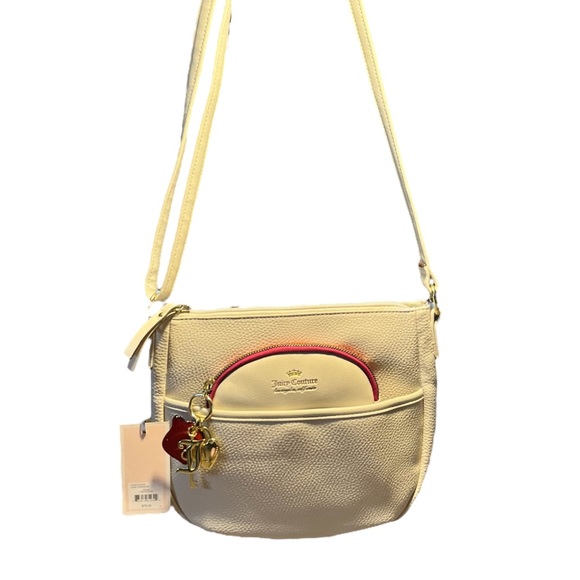 *NWT* Juicy Couture Womens Charm School Satchel Handbag in Cream - Picture 9 of 9
